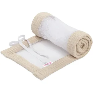 babybay Nestchen Mesh-Waffelpiqué passend für Modell Boxspring XXL, sand