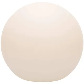 8 seasons DESIGN | Deko Leuchtkugel Shining Globe (E27, Ø 50 cm groß, matt, IP44 wetterfest, Indoor & Outdoor, Kugel, Gartendekoration, Beleuchtung) weiß (ohne Leuchtmittel)
