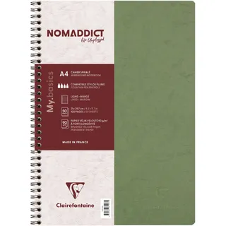 Clairefontaine Spiralbuch Age Bag A4 liniert Grün