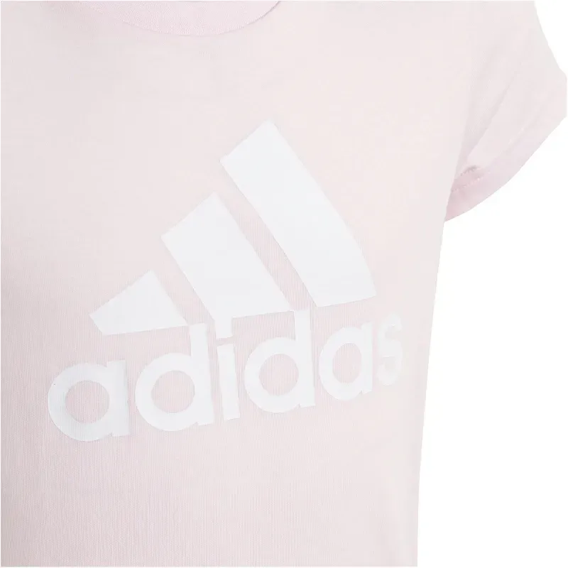 Bild von T-Shirt - rosa mit weissem Logo, Cotton Kinder A2JM clpink/white 170