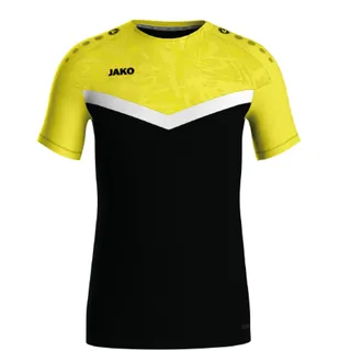 Jako Iconic T-Shirt Damen 808 schwarz/soft yellow 40
