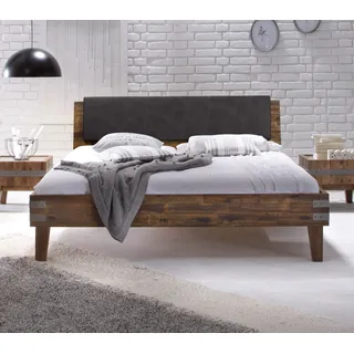 HASENA Factory Line Bett Loft 18 Polster Ravo vintage brown 160x200 - Braun
