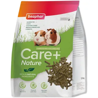 Beaphar Care+® Nature Cobaya Natürliches Meerschweinchenfutter mit Vitamin C, getreidefrei, reich an Ballaststoffen und Heu, Timothy-Pellets, All-in-One-Pellets, 1,5 kg