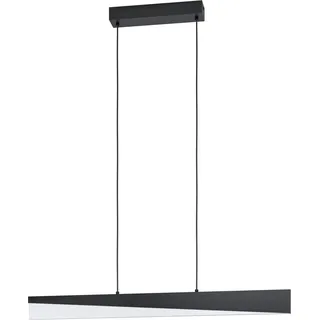 Eglo LED-Pendelleuchte Isidro 110 cm x 6 cm x 79,5 cm Schwarz Satiniert