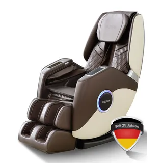 Massagesessel EASYRELAXX PLUS in beige braun - Beige, Braun