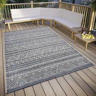 HANSE HOME Loto Outdoor-Teppich 76 x 150 cm Beige/Grau