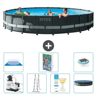 Ultra XTR Pool Rund - 610x122 cm - 6-teilig S596 - Grau