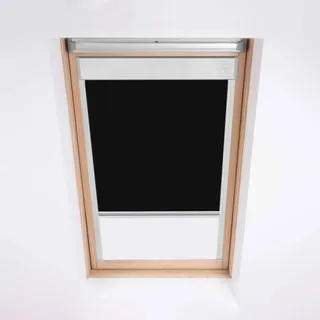 Classic Roof Blinds für FAKRO Dachfenster Verdunkelungsrollo Fenstercode 66/118 Schwarz