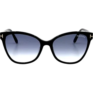 Tom Ford - "Ani" Glänzend-Sonnenbrille für Damen, Kunststoff SY428 (Einheitsgröße) (Grau/Schwarz) - Grau