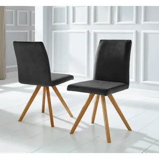 Home Affaire Schalenstuhl Rio Kunstleder schwarz 2er Set