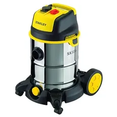 Stanley 30L Stainless Steel Wet And Dry Vacuum Cleaner With Power Tool Connectivity
