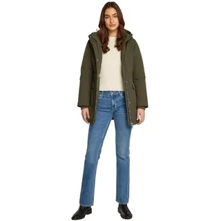 Tommy Hilfiger Tommy Jeans Damen Parka mit Kapuze, Grün (Fatigue Green), M - M