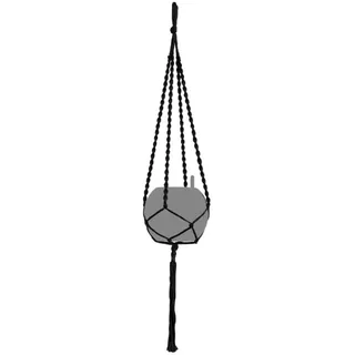 LECHUZA-Zubehör Makramee-Aufhängung Boho 120 cm schwarz aus Baumwolle | 13937