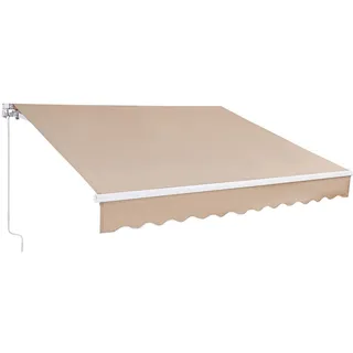 Vevor Balkonmarkise 2,4 x 2,1 m braun