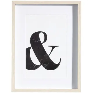 Bilderrahmen , Eichefarben , Holz, Glas , rechteckig , 32x42x3 cm , Fsc , Passepartout , Bilder & Rahmen, Bilderrahmen, Bilderrahmen & Fotorahmen