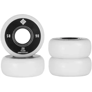 Usd Skates Team 90a Skateboard-räder 4 Einheiten - Black / White - 58 mm