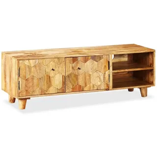 vidaXL TV-Schrank Massivholz Mango 118 x 35 x 40 cm Braun Holz