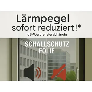 Schallschutzfolie für Fenster | 120 x 160 cm - 120 x 160 cm