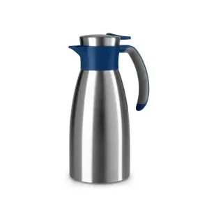 Soft Grip edelstahl/blau 1,0 l