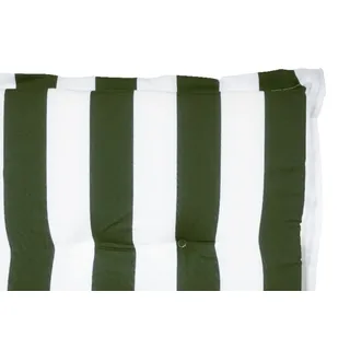 VERDELOOK Hochlehnerkissen mit Rüschenbesatz, 118x48x5 cm, gestreift weiß/blau