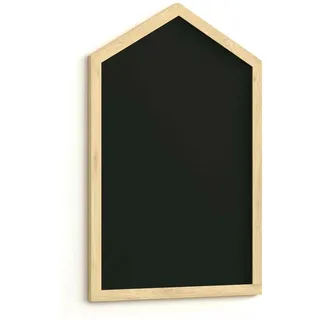 ALLboards Kreidetafel Magnetisch Häuschen Hausform Haus mit Naturholzrahmen 90x60cm, Magnetische Tafel Whiteboard für Kinder Magnettafel für Kinderzimmer in Hausform Schwarz, Kreide, Memoboard