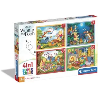 CLEMENTONI CLE Puzzle Color Disney Winnie The Pooh 4in1 Boden