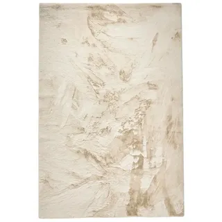 benuta Fellteppich Dave, rechteckig, Höhe: 21 mm, Kunstfaser, Berber, Ethno-Style, Wohnzimmer weiß 80 cm x 150 cm x 21 mm