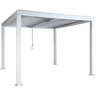 MCW Pergola Weiß , Metall , 300x220x300 cm , Sonnenschutz, Pavillons