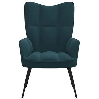 vidaXL Relaxsessel Blau Samt