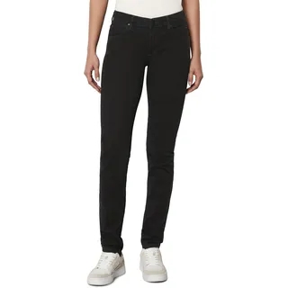 Marc O'Polo Denim Damen Jeanshose mit Stretch-Anteil Slim Fit, Schwarz (Multi/Worn Out Black), W32/L32