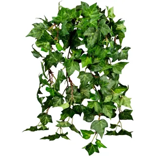 Waldefeubusch 45cm DA, Kunstpflanzen künstliches Efeu Efeuranke | künstliche Pflanzen Efeubusch hängend wie echt, Home Decoration Botanische Wanddeko, Wohnzimmer Balkon Deko