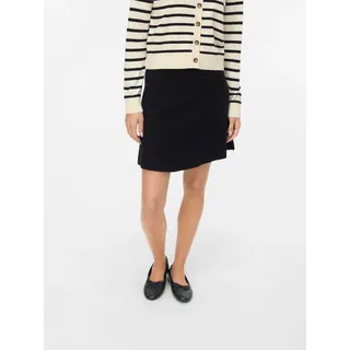 Minirock VERO MODA "VMSABA NW SKATER SKIRT GA NOOS", Damen, Gr. M (38), schwarz, Strick, Obermaterial: 50% Viskose, 28% Polyester, 22% Nylon, unifarben, kurz, Röcke Minirock
