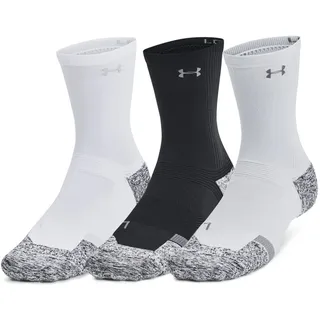 Under Armour Pro Mid 3er-Pack Mid-Crew Socken 3 Paare - Black / White / Castlerock - EU 42 1/2-47