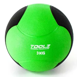 Toolz 3 Kg Medizinball - Green / Black - 3 kg