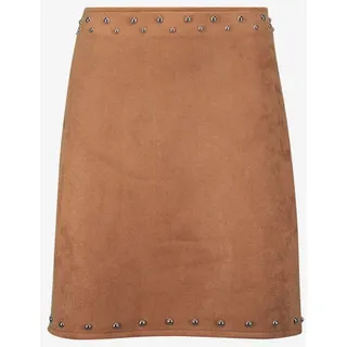 Zero Minirock Lederoptik in Cinnamon Swirl | 38