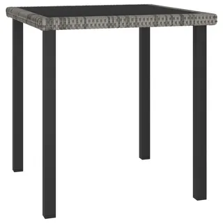 vidaXL Gartentisch 70 x 70 x 73 cm Grau