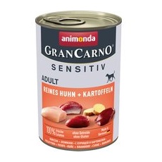 24x400g Pui pur și cartofi Adult Sensitive Animonda GranCarno Hrană umedă câini