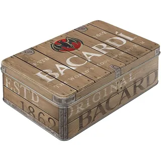 Nostalgic-Art – Metallbehälter zur Aufbewahrung von Kaffee – Bacardi - Silber