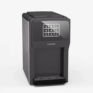 Klarstein ArcticBlend 3in1 Eiswürfelmaschine – 20 kg/24 h, Kugeleis & Crushed Ice, Wasserspender, 6-Liter-Wassertank, Edelstahl, Eiswürfelbereiter, Ice Maker, Dunkelgrau