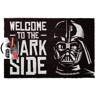 Grupo Erik Kokosmatte Fußmatte Star Wars Welcome to The Darkside - Schmutzfangmatte 40x60 cm - Fussmatte Lustig - Türmatte Innen Star Wars Geschenke