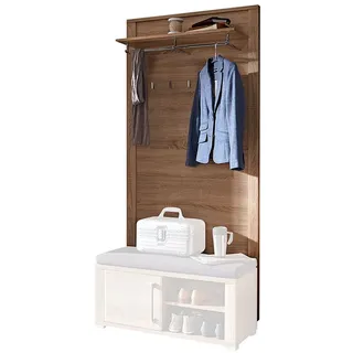 Stella Trading Garderobenleiste 90 x 196 x 27 cm Eiche