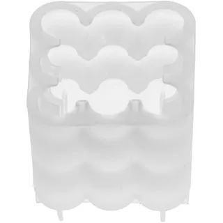 Glorex  Silikon-Kerzengießform Bubble 5,5 x 5,5 x 6 cm