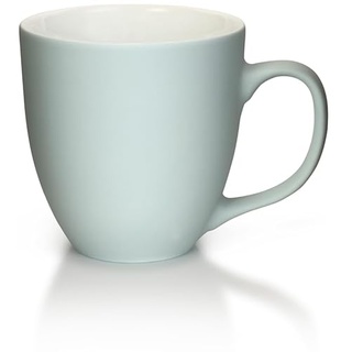 Mahlwerck Jumbotasse, Große Porzellan-Kaffeetasse mit matter Oberfläche, in Cool Blue, Grau-Blau, 400ml