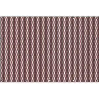 Wallario Outdoor-Poster für Garten oder Balkon, Motiv Muster Herzen in beig und rosa in Reih und Glied, in ca. 120 x 180 cm - Weiß