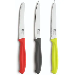 RICHARDSON SHEFFIELD Colours - 3-teiliges Starter-Set - Tomatenmesser - Schälmesser - Universalmesser