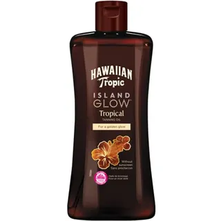 Hawaiian Tropic Island Glow Tanning Oil, kein Schutz, Goldbräunung