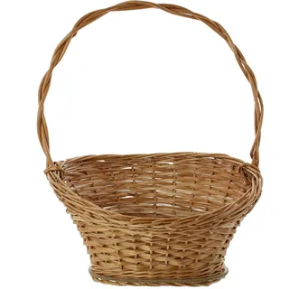 Geschenkkorb "Natur" klein, Präsentkorb leer, Weide, Weidenkorb, Dekokorb | Geschenkekorb zum befüllen, Flechtkorb
