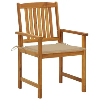 vidaXL Gartenstuhl 57 x 69 x 27 cm beige 2 St.