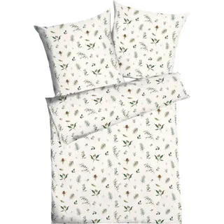 KAEPPEL Bettwäsche Winter Greens« 2 Stk. tlg. mit Blättern, grün