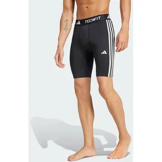 adidas TECHFIT Compression Training 3-Streifen kurze Leggings Black S